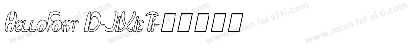 HelloFont ID-JiXieTi字体转换
